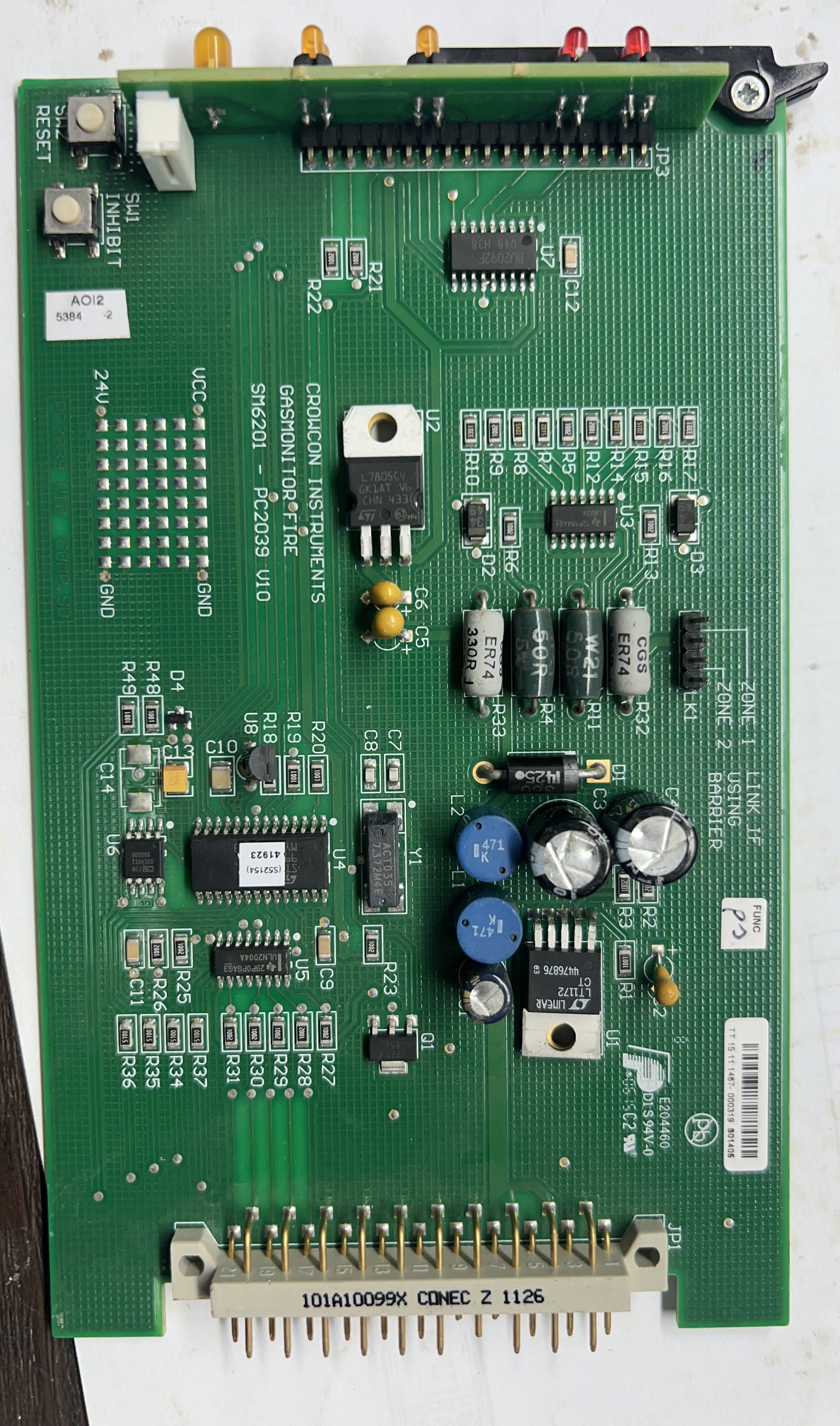 CROWCON SM6201-C2039 V10 FIRE GAS MONITOR